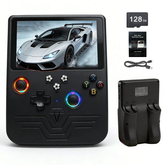RegiisJoy R60MAX Handheld Game Console, 5.5 Inch IPS Screen,40000 Games 6000mAh Battery