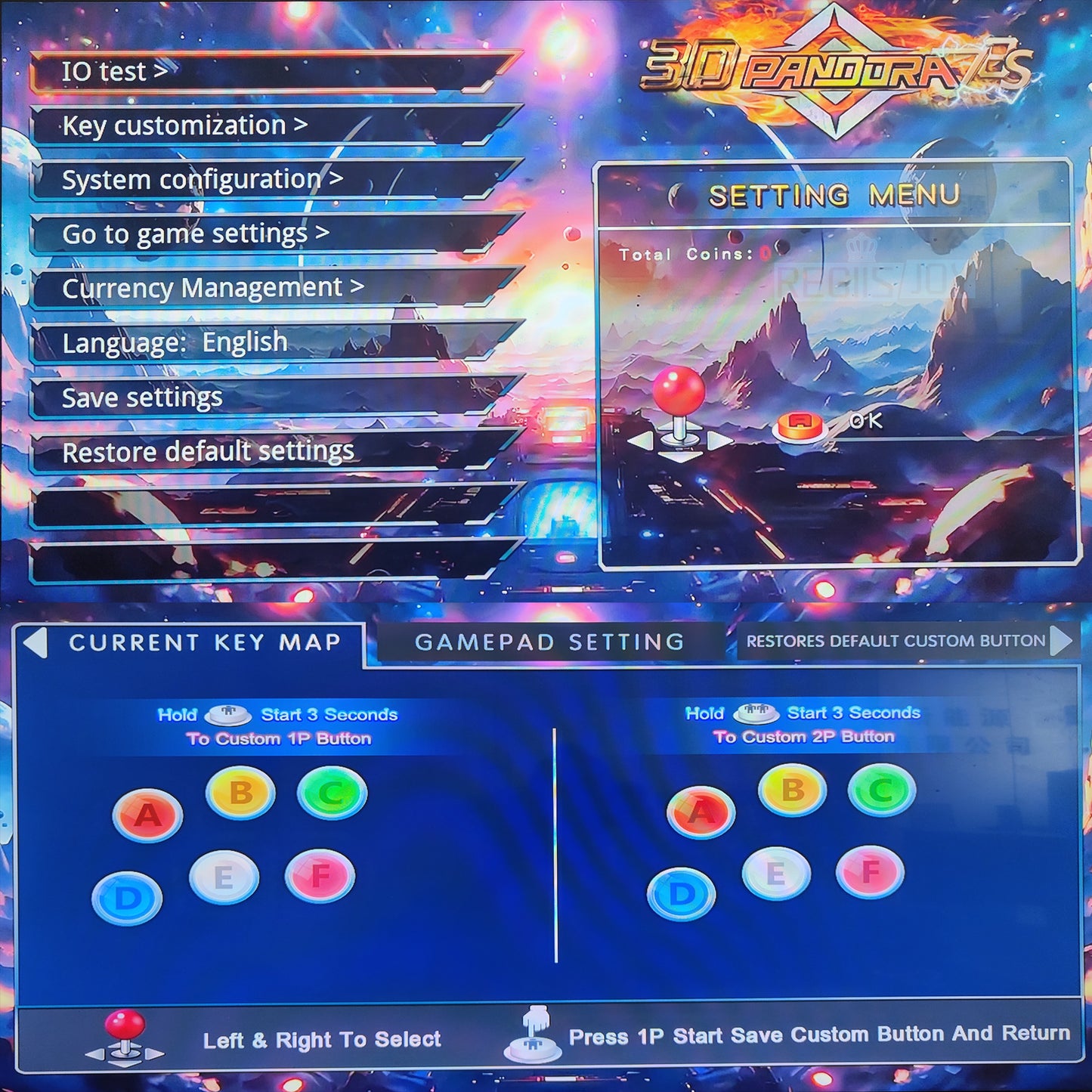 RegiisJoy 32000 Games Pandora Box Arcade Game Console 78S PCM-Y78