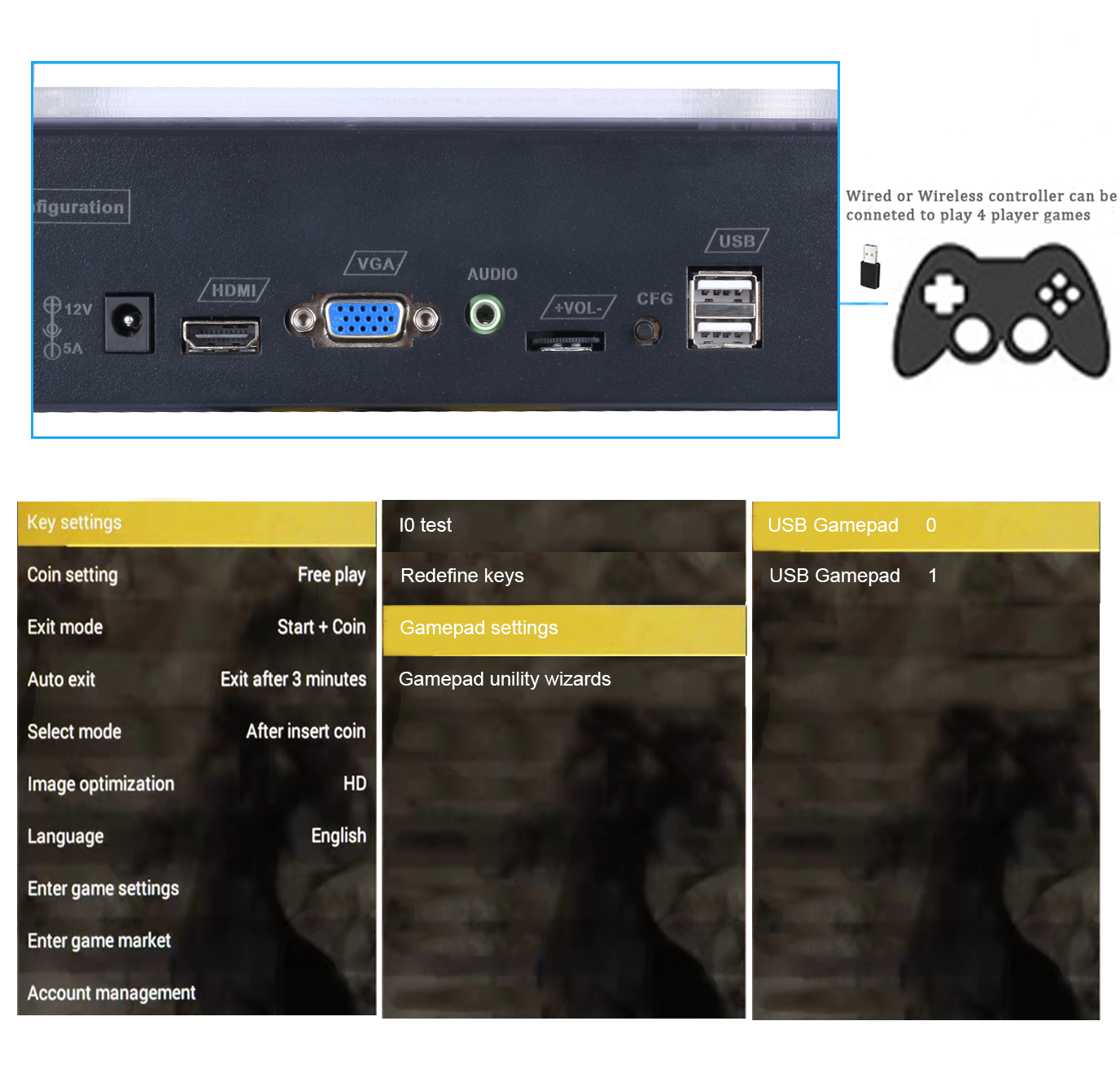RegiisJoy 8000 Games Arcade Game Console WiFi Function Pandora Box 12S APS12