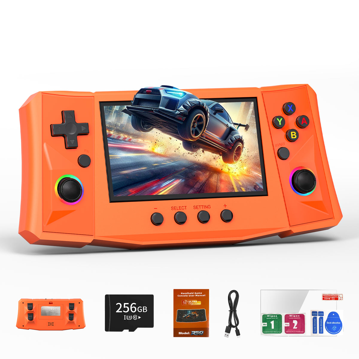 RegiisJoy R50 Ultra 50000 in 1 Handheld Game Console 4.5 Inch IPS Screen