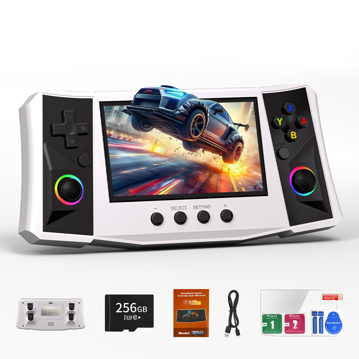 RegiisJoy R50 Ultra 50000 in 1 Handheld Game Console 4.5 Inch IPS Screen