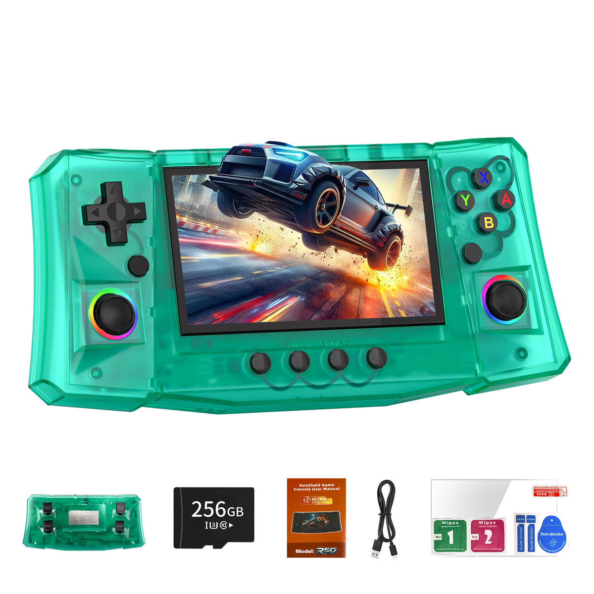 RegiisJoy R50 Ultra 50000 in 1 Handheld Game Console 4.5 Inch IPS Screen
