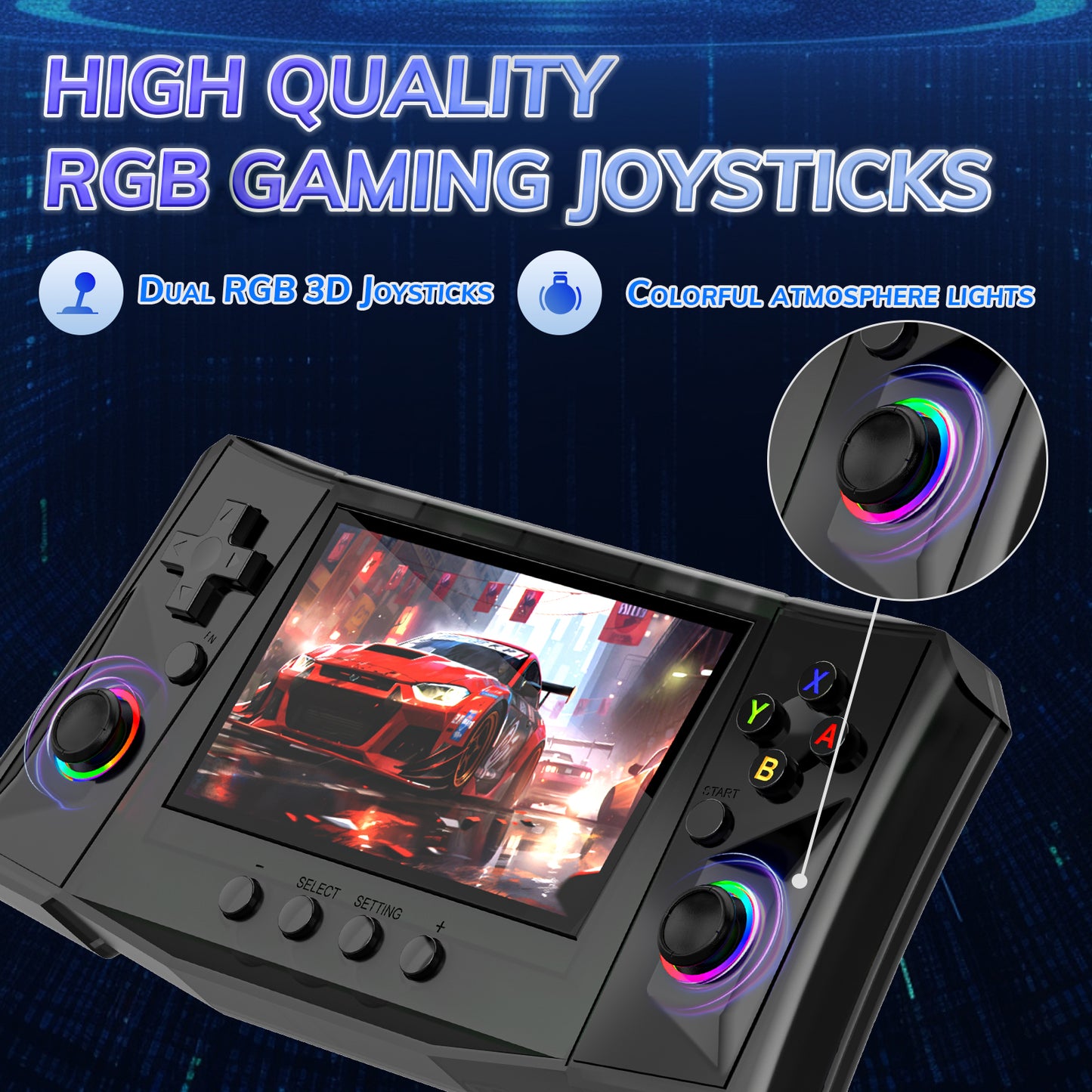 RegiisJoy R50 Ultra 50000 in 1 Handheld Game Console 4.5 Inch IPS Screen