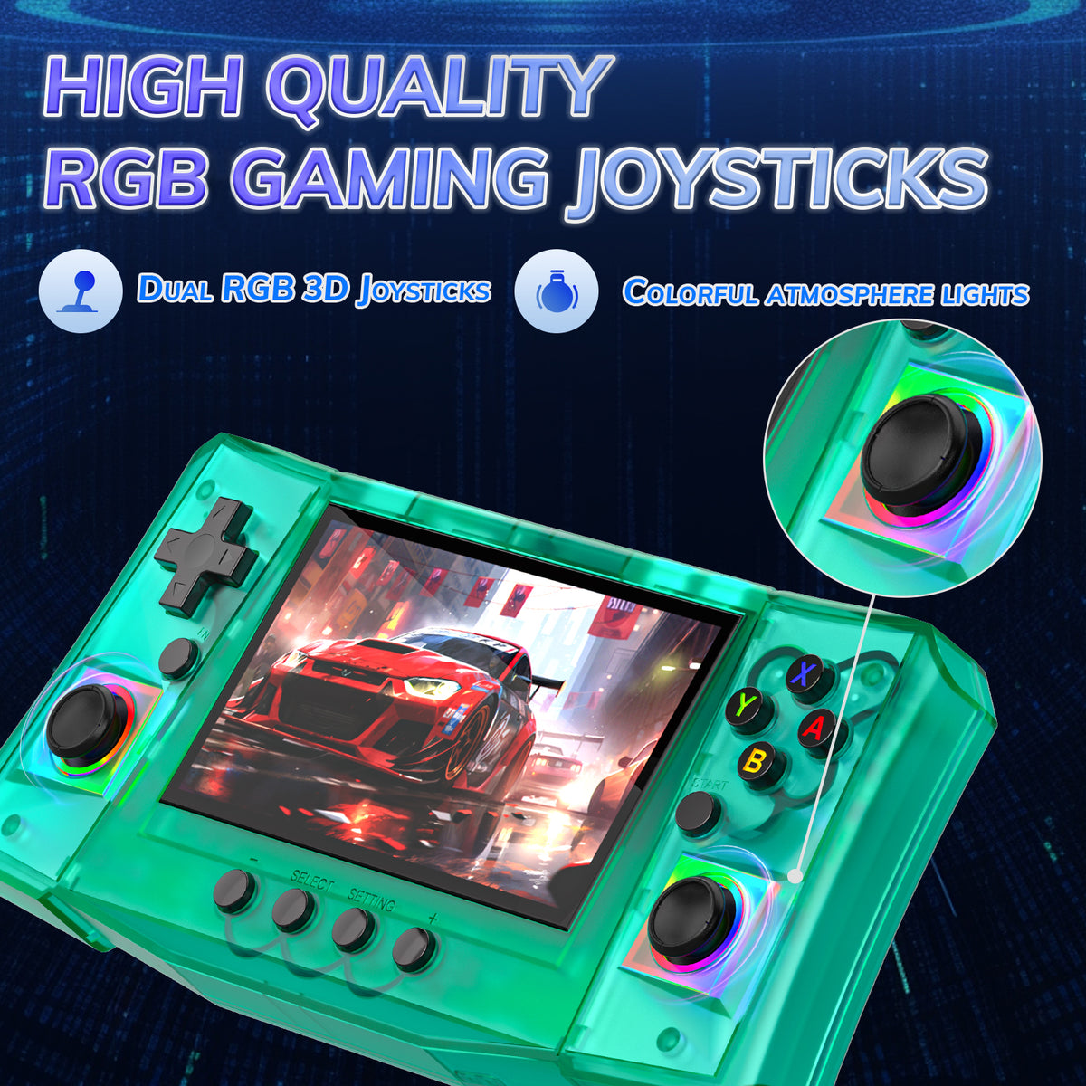 RegiisJoy R50 Ultra 50000 in 1 Handheld Game Console 4.5 Inch IPS Screen