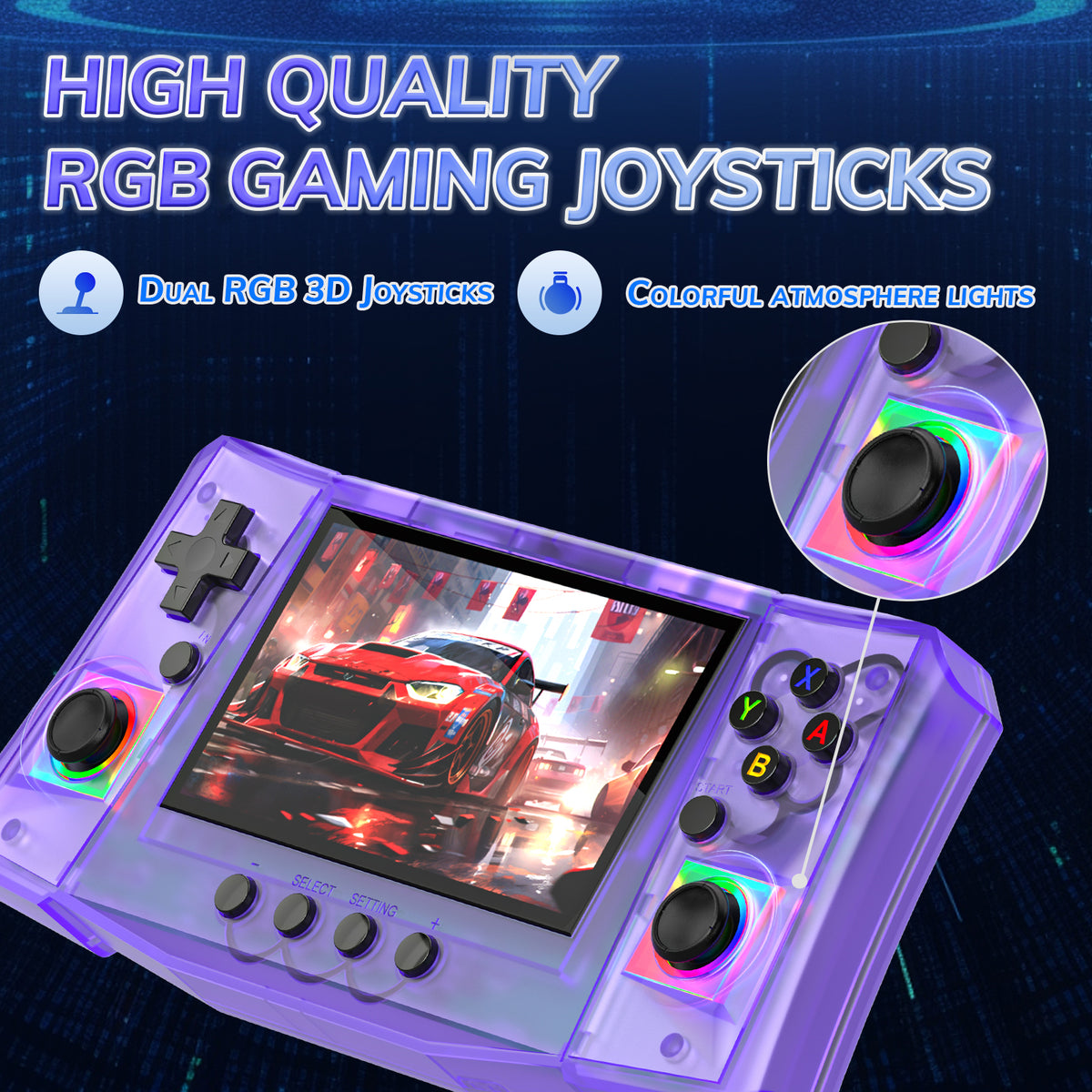RegiisJoy R50 Ultra 50000 in 1 Handheld Game Console 4.5 Inch IPS Screen