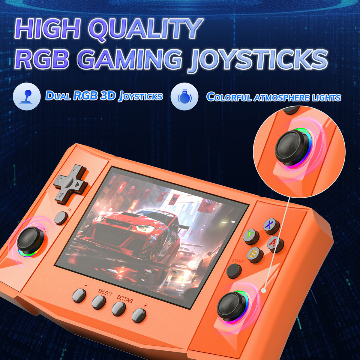 RegiisJoy R50 Ultra 50000 in 1 Handheld Game Console 4.5 Inch IPS Screen