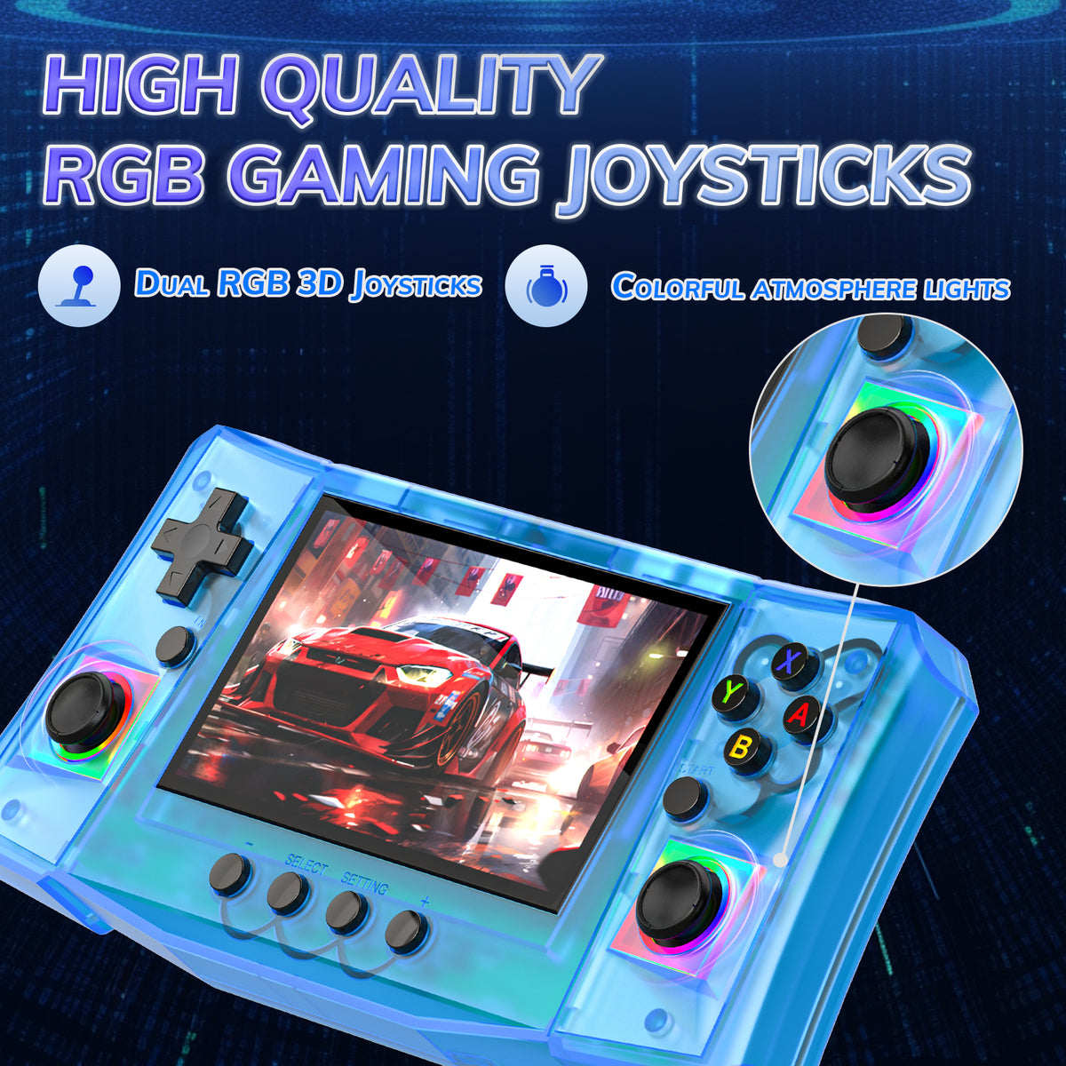 RegiisJoy R50 Ultra 50000 in 1 Handheld Game Console 4.5 Inch IPS Screen