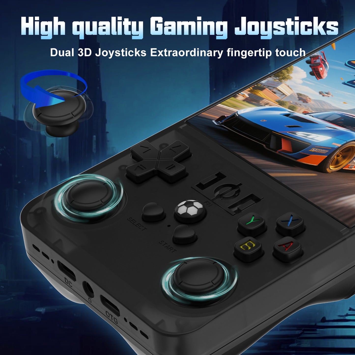 RegiisJoy R36MAX Handheld Game Console 40250 Games, 4 inch IPS Screen