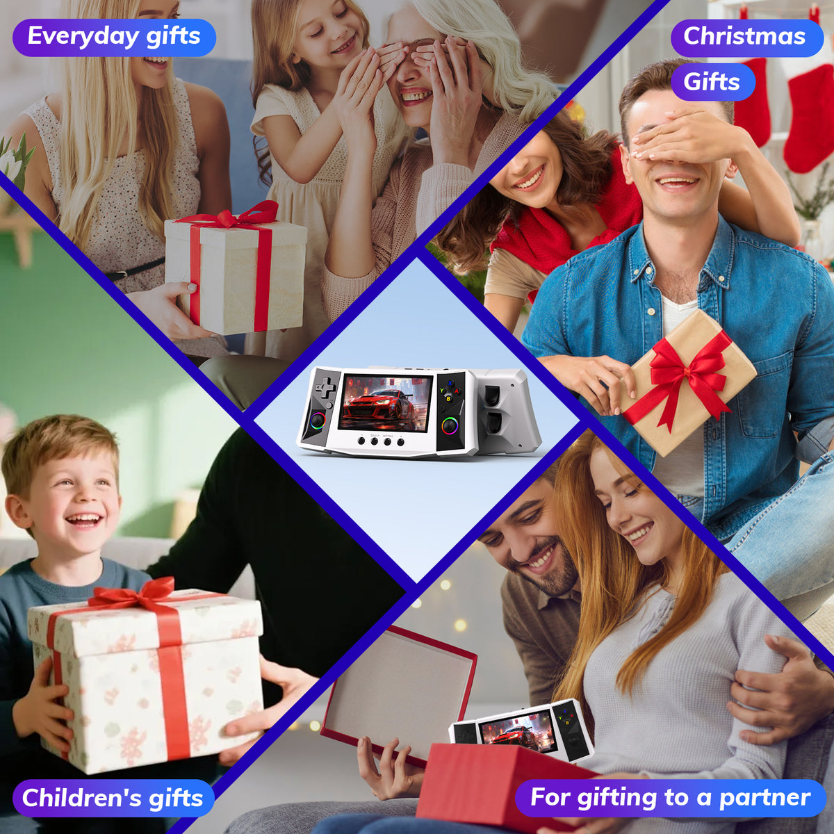 RegiisJoy R50 Ultra 50000 in 1 Handheld Game Console 4.5 Inch IPS Screen