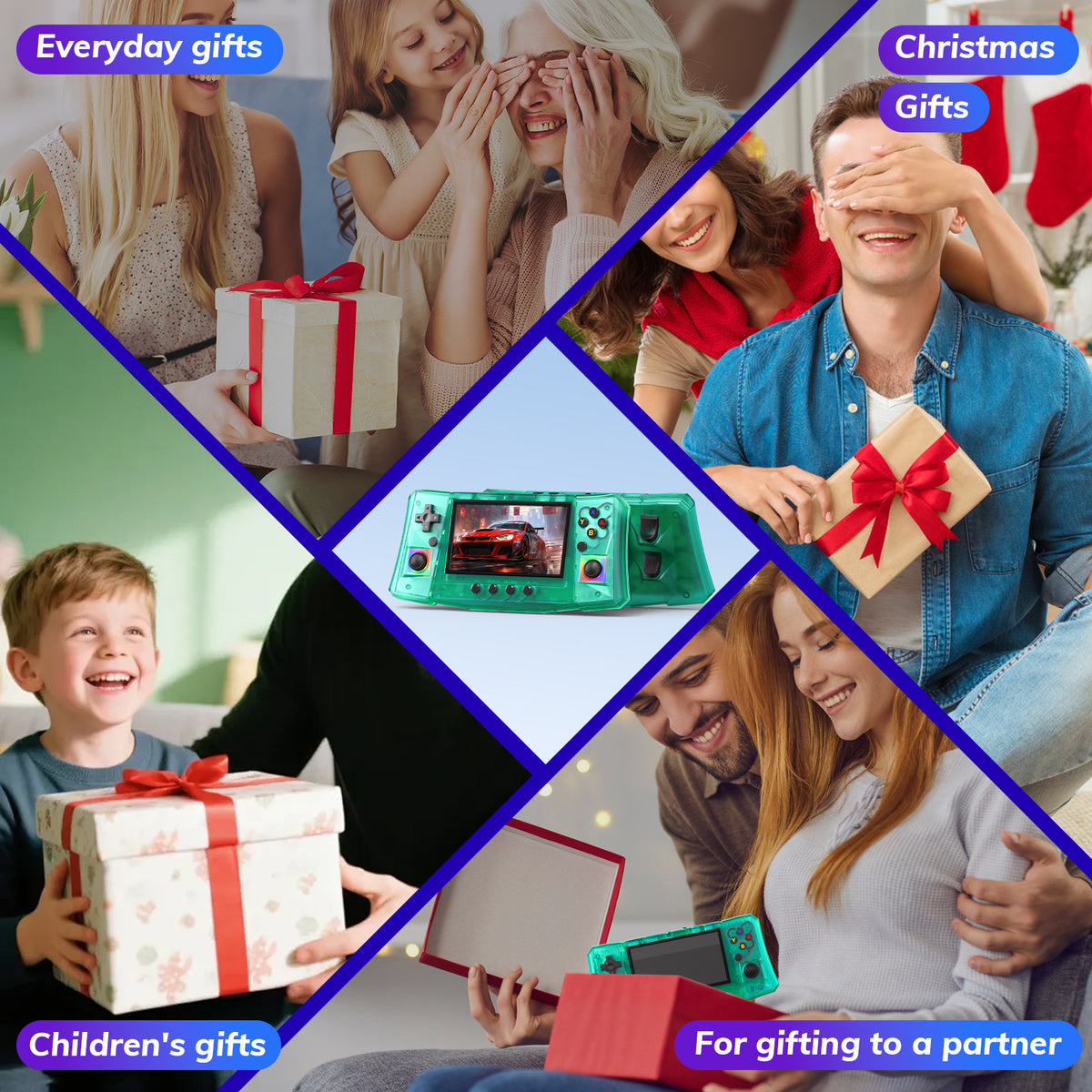 RegiisJoy R50 Ultra 50000 in 1 Handheld Game Console 4.5 Inch IPS Screen