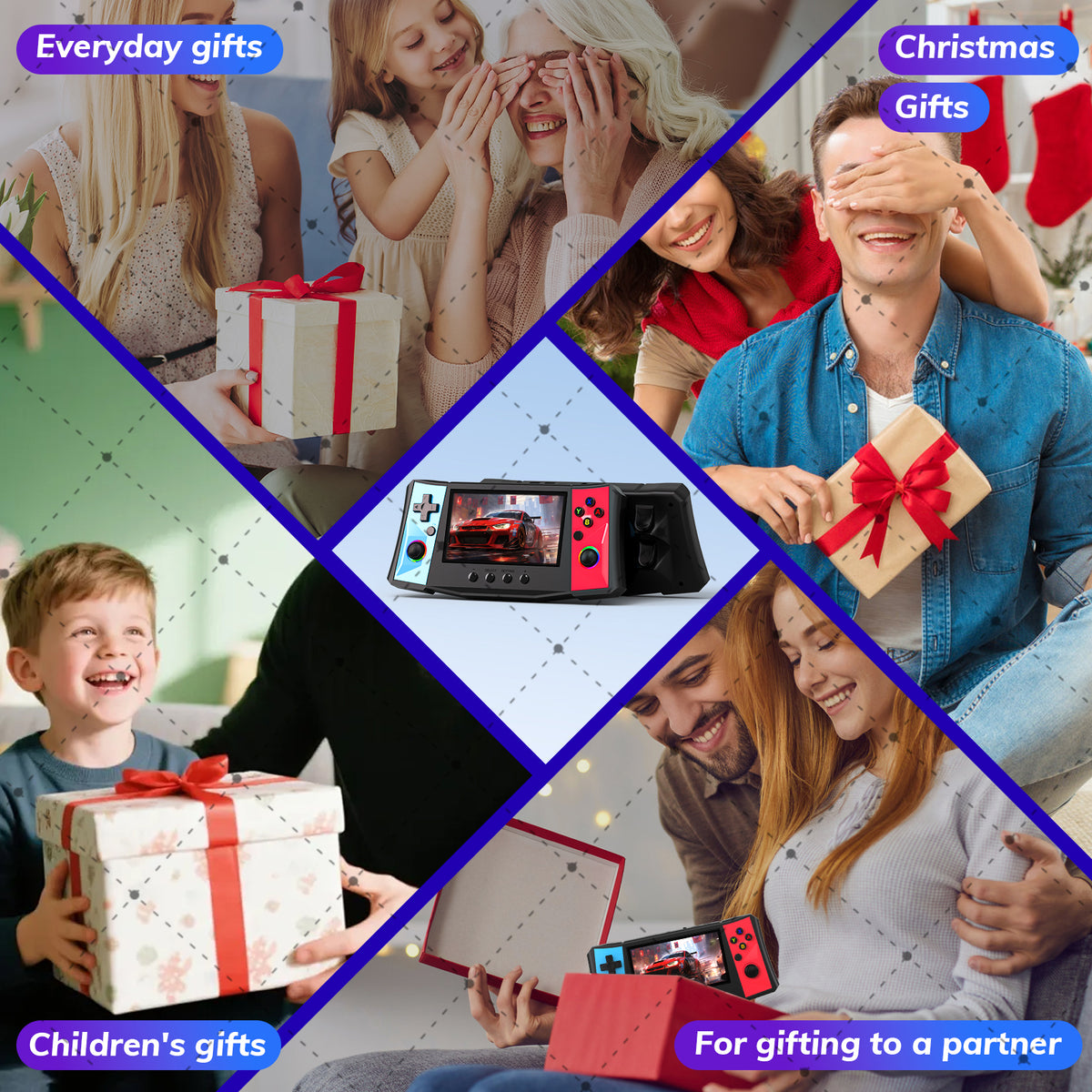RegiisJoy R50 Ultra 50000 in 1 Handheld Game Console 4.5 Inch IPS Screen