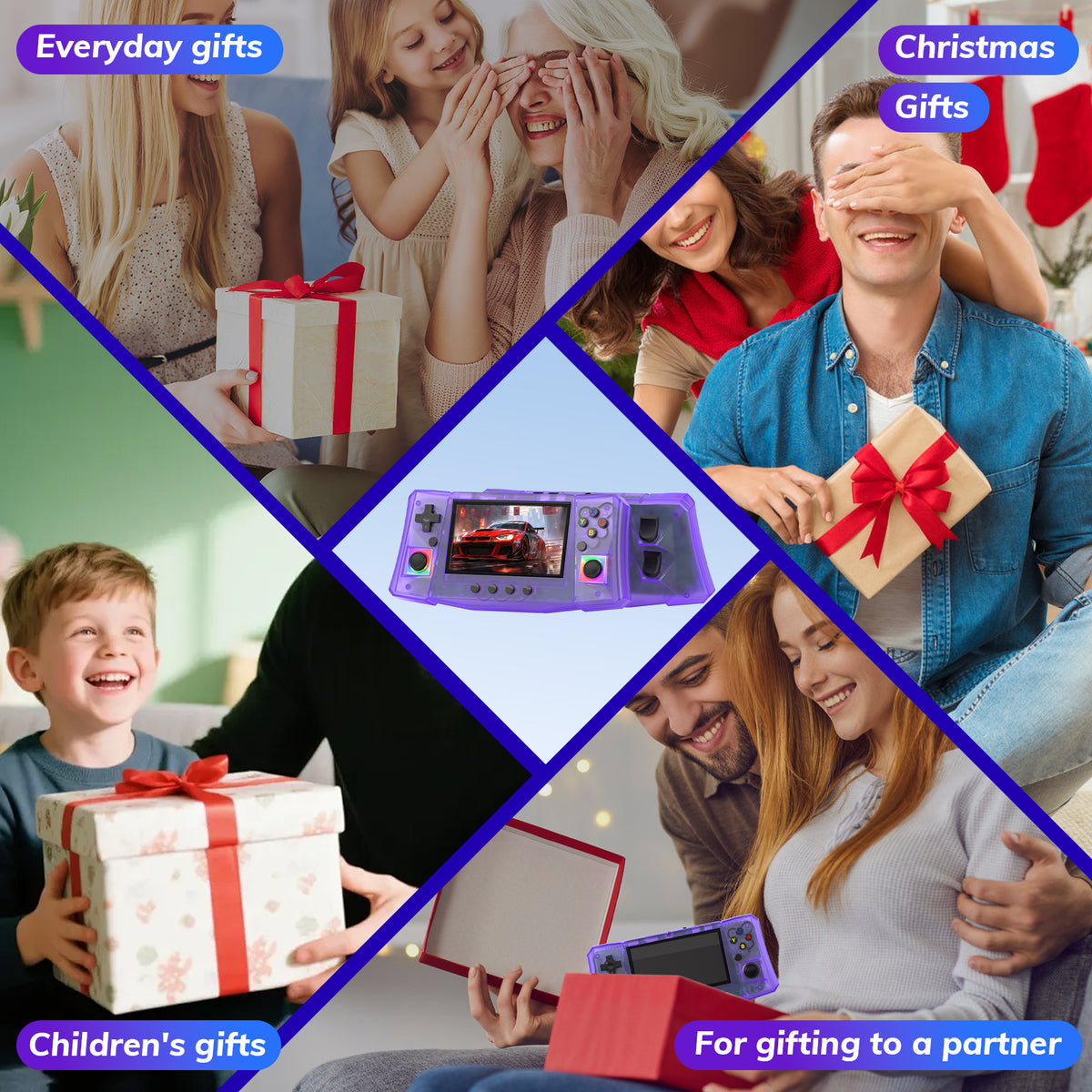 RegiisJoy R50 Ultra 50000 in 1 Handheld Game Console 4.5 Inch IPS Screen