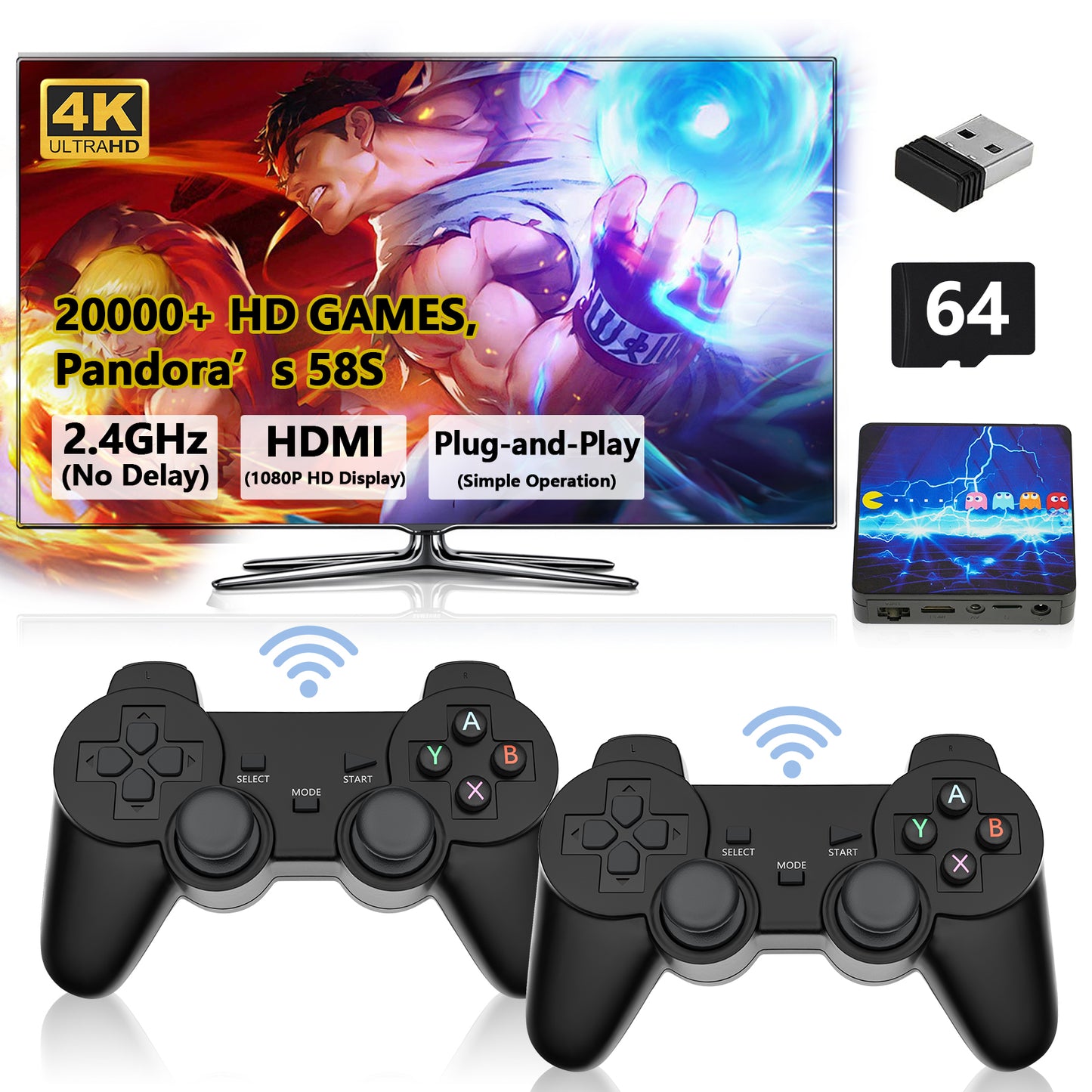 RegiisJoy 20000 in 1 WiFi Game Box 58S Arcade Stick VGC-PCM