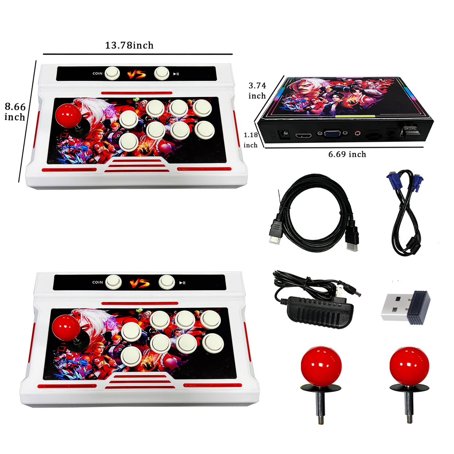 RegiisJoy 20000 Wireless Pandora Box 40S Bluetooth Arcade Game Console LKR-FB40