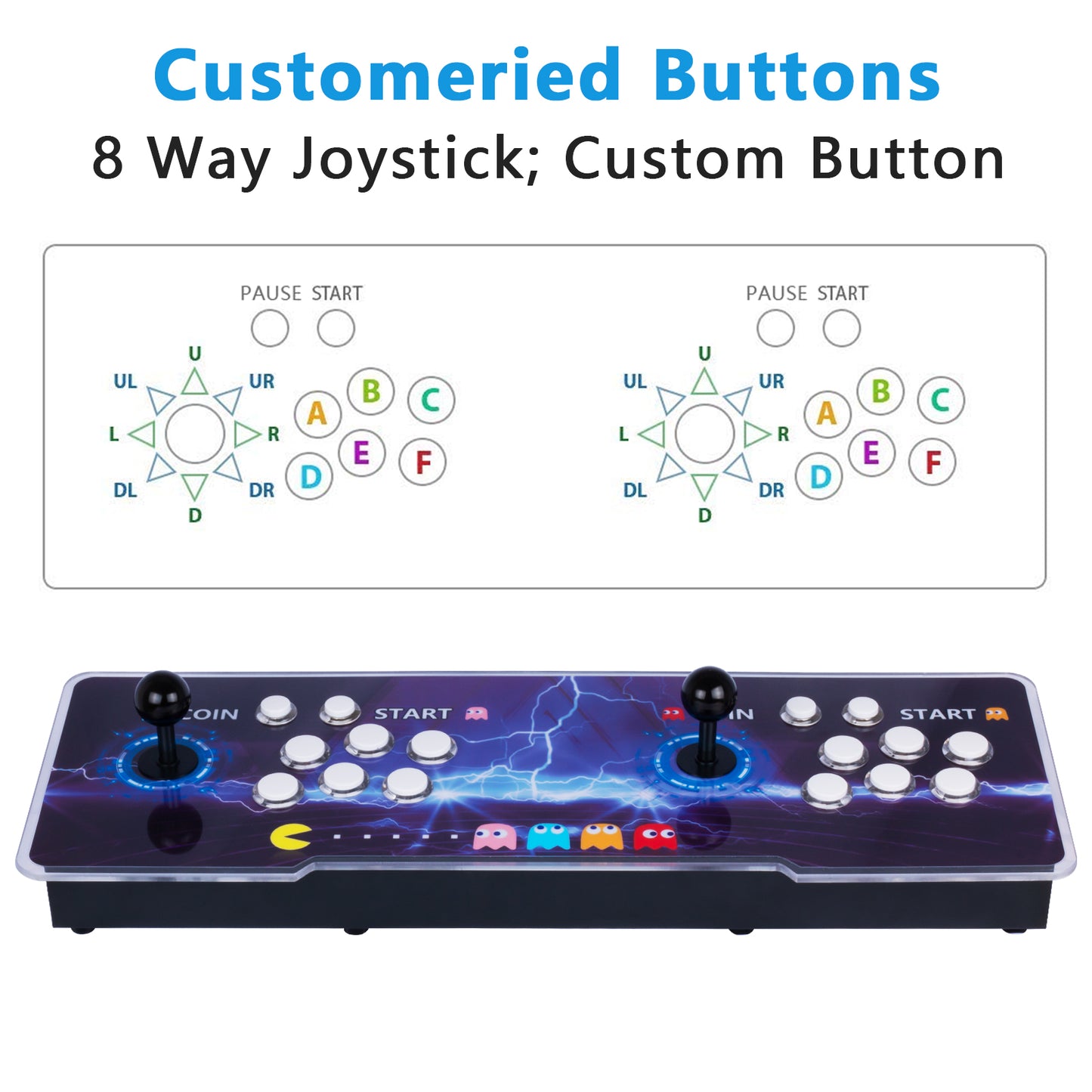 RegiisJoy 8000 Games Arcade Game Console WiFi Function Pandora Box 12S APW12