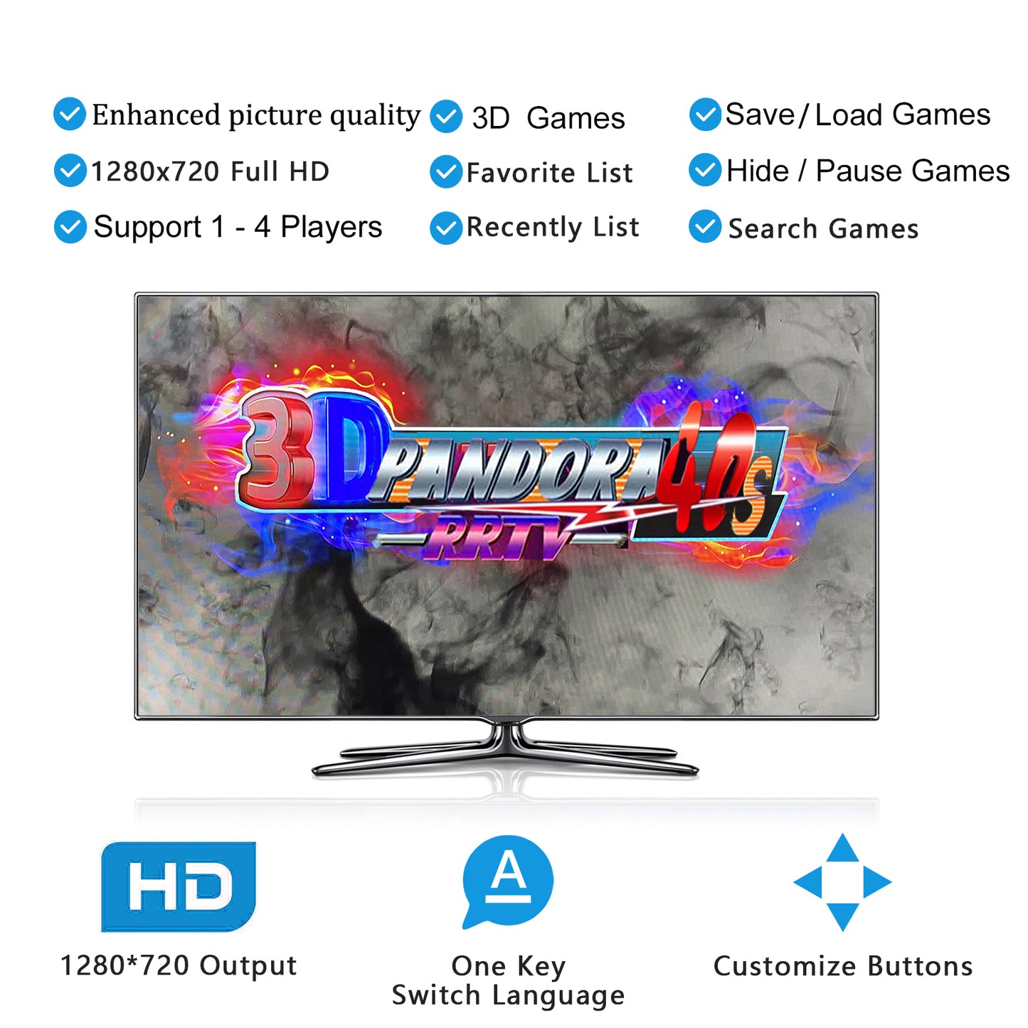 RegiisJoy 28000 Games Pandora Box 50S Arcade Game Console DDG-F50