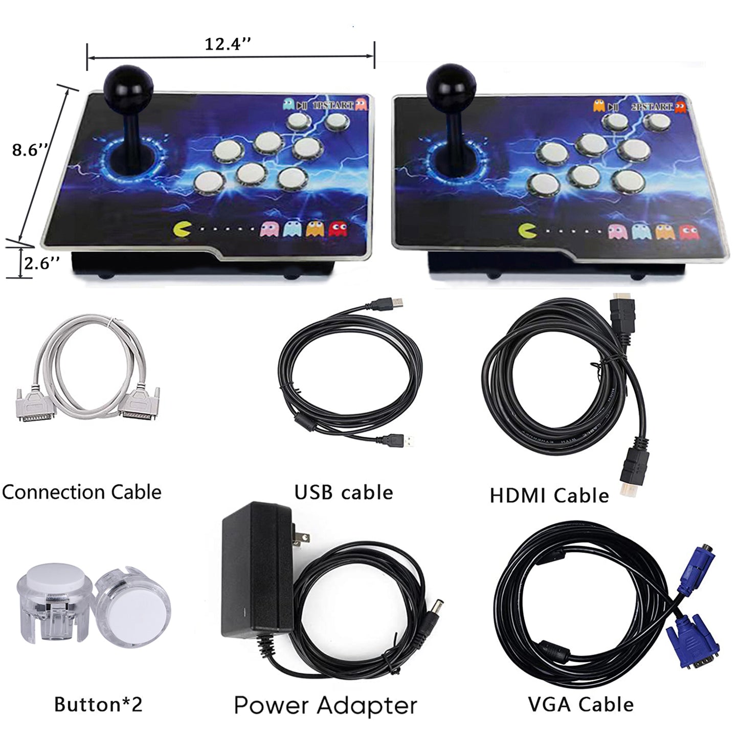  14 Screen Arcade Game Console with Include 5000 Retro 2D & 3D  Games, HD Plug and Play Game Machine, Portable Metal Case with Lock, WiFi  can Download Game Online, Rechargeable 