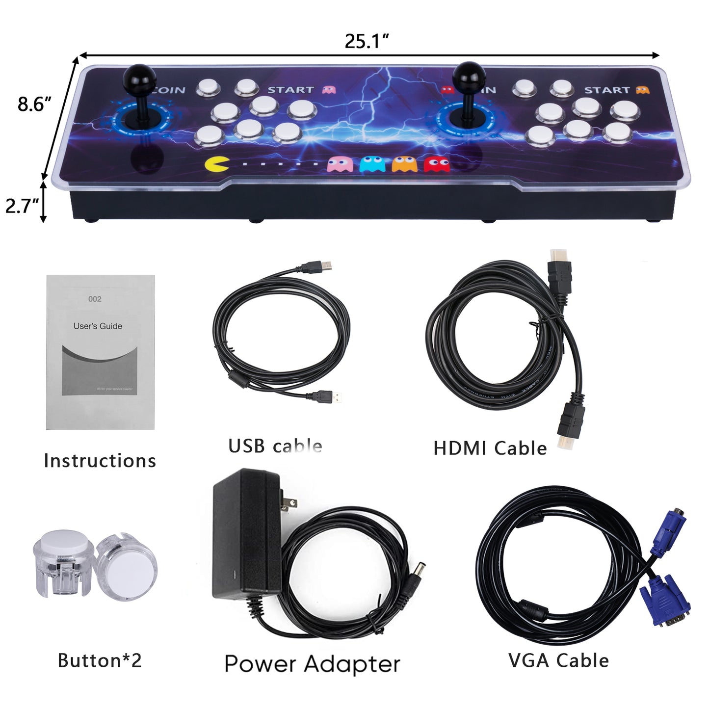 RegiisJoy 8000 Games Arcade Game Console WiFi Function Pandora Box 12S APW12