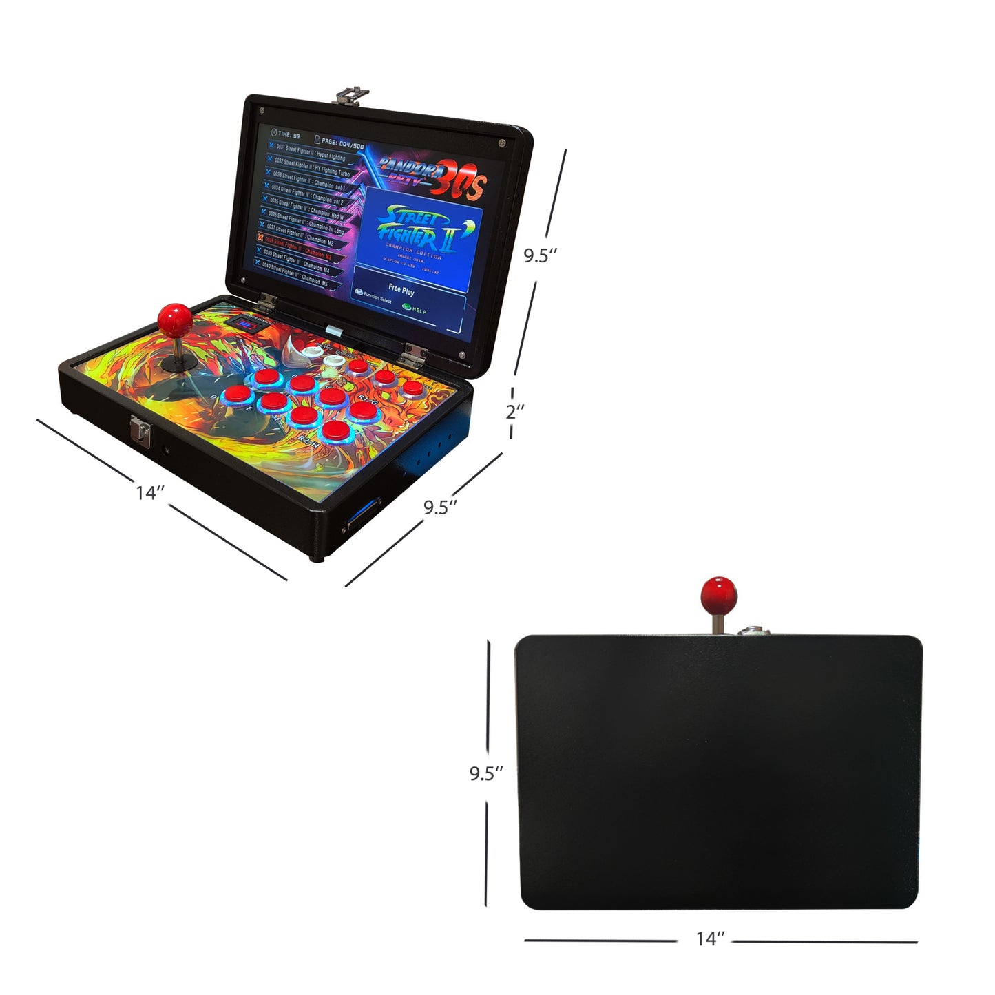 RegiisJoy 28000 in 1 Portable Arcade Game Console with 14-inch Screen FLI-P50